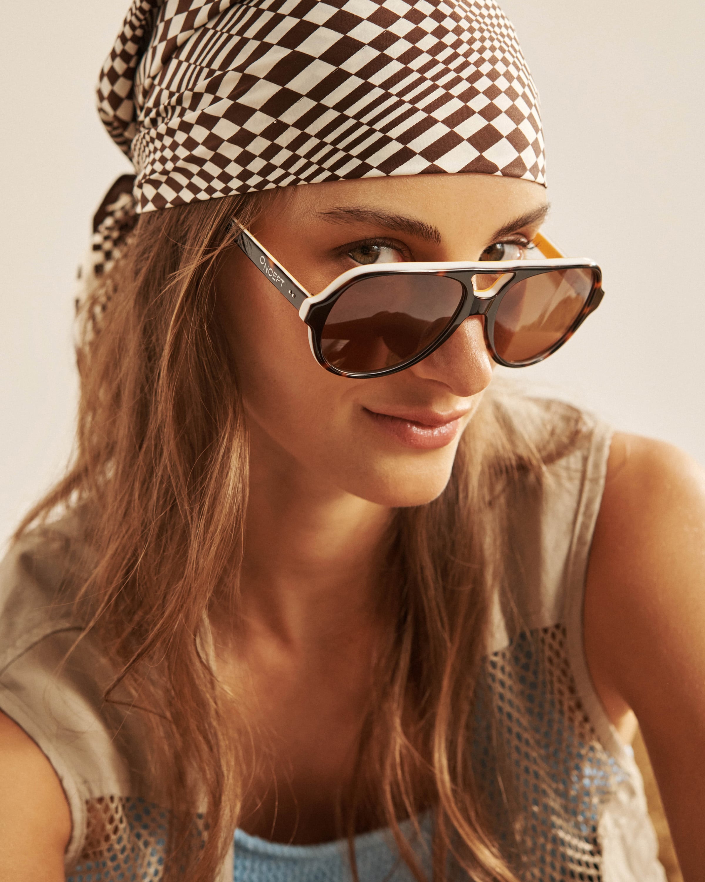 NEW ONCEPT women\'s charlie sunglasses in cool matcha Charlie Sunglasses – Gigi Rae main image 4
