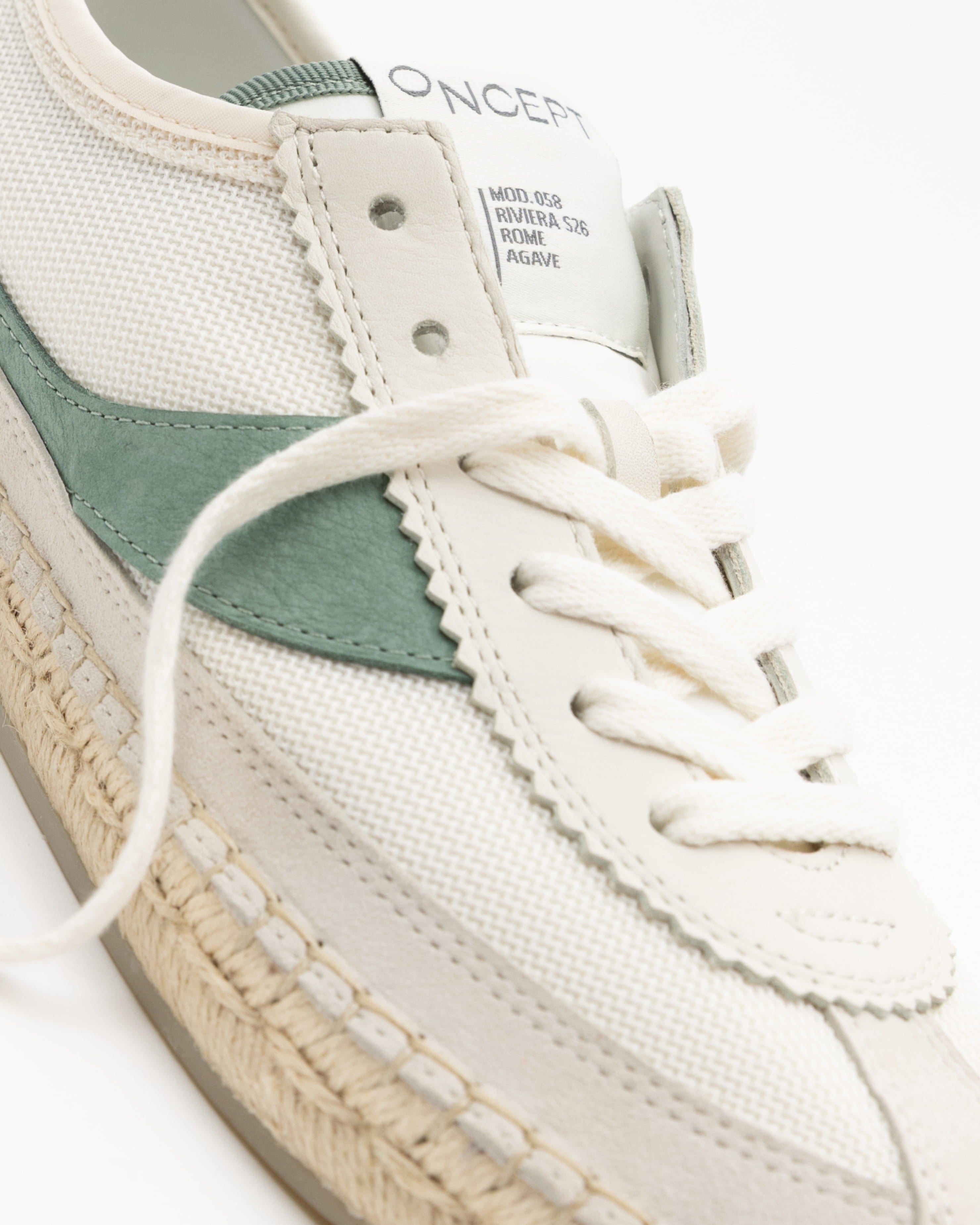 ROME Canvas Espadrille Sneaker | Leather Trim | Oncept | ONCEPT