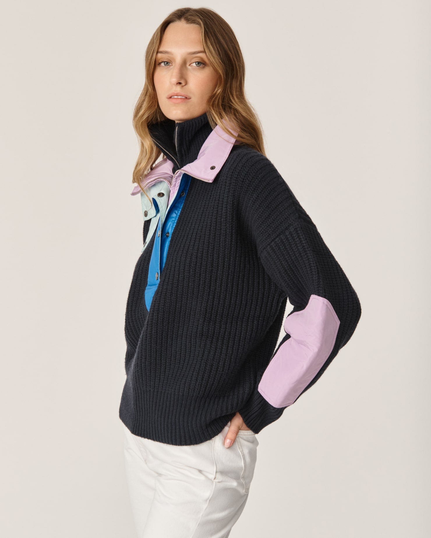 【OUAT】008  Knit ブラック OUAT/オーユーエーティー】META ZIP KNIT（ニット/セーター）｜OUAT